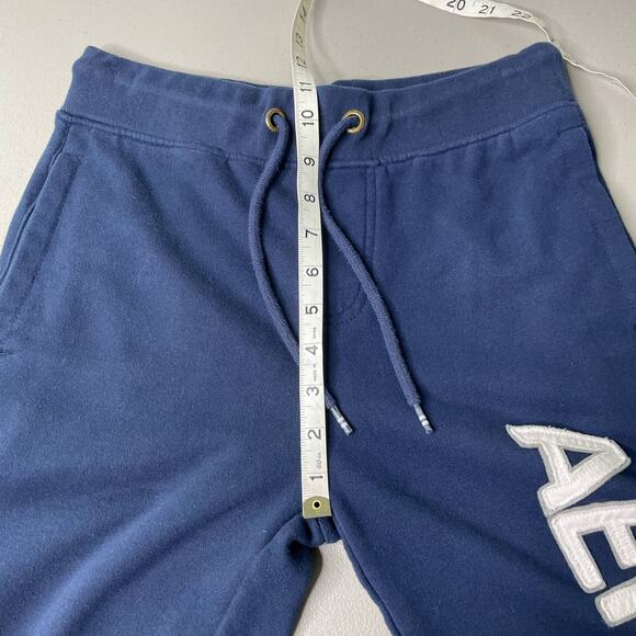 Aeropostale Aero Sweatpants Jogger Elastic Drawstring Waist Pull-On Blue XS - Picture 9 of 10